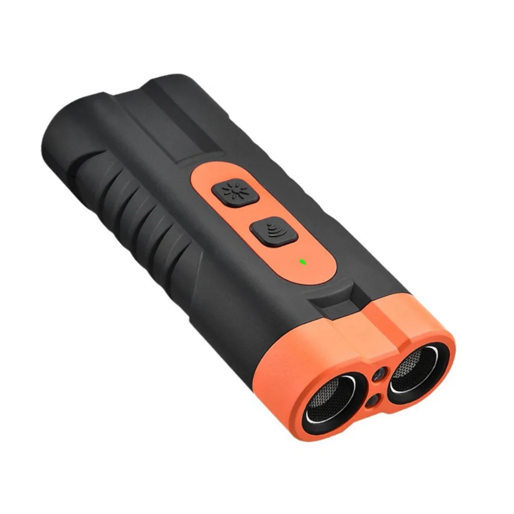 Rechargeable Ultrasonic Dog Repeller Remote – Stop Barking Fast | LED Flashlight | Pro Training Tool